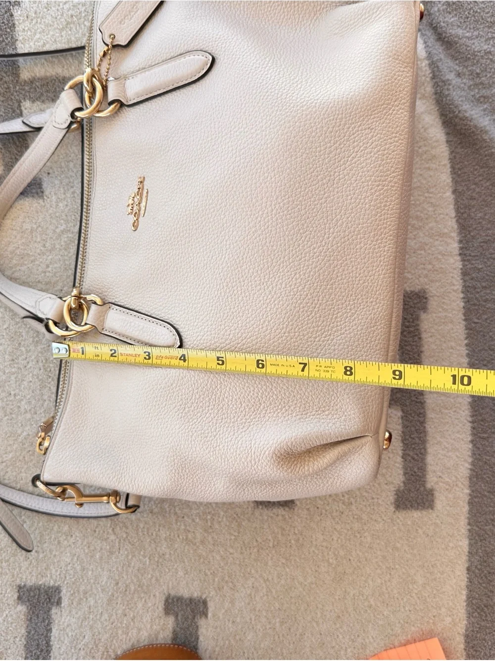 Cream Coach Ally Satchel